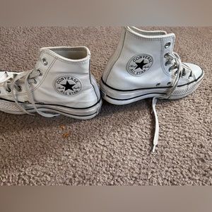 White platform converse